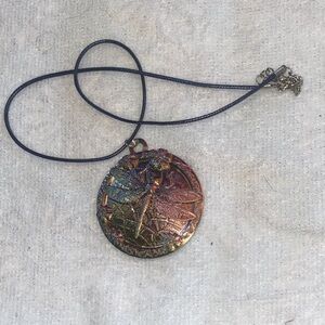 Colorful Dragonfly Pendant Necklace